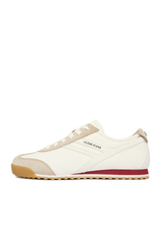 Guess Jeans Sneakersy CWBEO-GJ202505165 Biały. Kolor: biały. Materiał: materiał