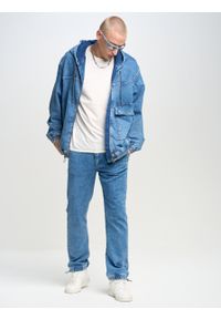 Big-Star - Spodnie jeans męskie loose Willu 319. Kolor: niebieski. Sezon: lato. Styl: retro, klasyczny, wakacyjny #5