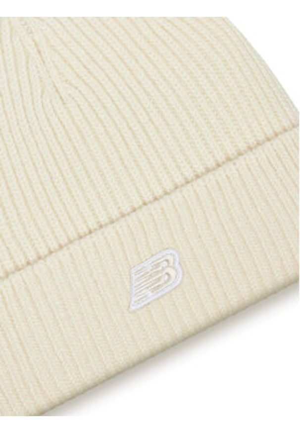 New Balance Czapka Winter Watchman Beanie Patch V3.0 LAH53008PEF Beżowy. Kolor: beżowy. Materiał: akryl, materiał