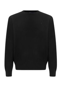 Ralph Lauren - RALPH LAUREN - Czarny sweter z kaszmiru z logo. Typ kołnierza: polo. Kolor: czarny. Materiał: kaszmir. Długość rękawa: długi rękaw. Długość: długie. Wzór: haft. Styl: klasyczny #1