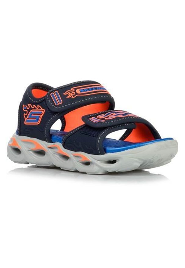 skechers - Buty do chodzenia dla dzieci Skechers Thermo splash Heat-flo. Kolor: niebieski. Materiał: syntetyk, materiał. Sezon: lato