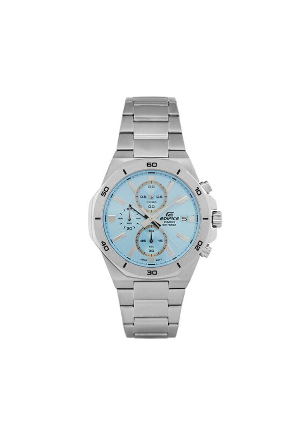 Casio Zegarek Edefice EFV-640D-2BVUEF Srebrny. Kolor: srebrny