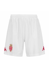 Kappa - Szorty AS Monaco Kombat Ryder Pro 2024/25. Kolor: biały. Sport: piłka nożna