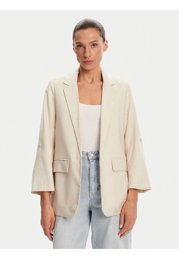 only - ONLY Marynarka Aris 15310839 Szary Loose Fit. Kolor: szary. Materiał: wiskoza