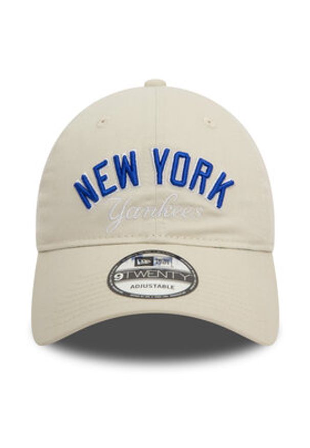 New Era Czapka z daszkiem Mlb Wordmark 920 Nyy 60503495 Beżowy. Kolor: beżowy. Materiał: materiał