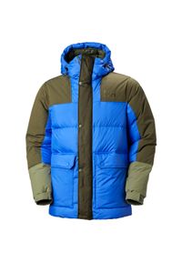 Kurtka z kapturem Helly Hansen Escape Down. Typ kołnierza: kaptur. Kolor: niebieski. Materiał: puch