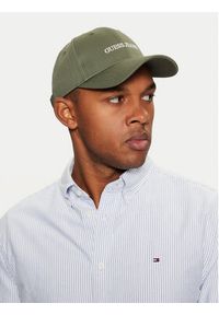 Guess Jeans Czapka z daszkiem M4BZ26 WF8V1 Khaki. Kolor: brązowy. Materiał: materiał, bawełna #3