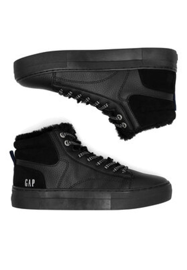 GAP - Gap Sneakersy PORTLAND CUP MID W GP505011AW-BKBK Czarny. Kolor: czarny. Materiał: materiał