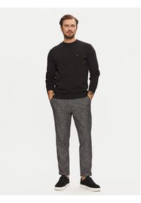 TOMMY HILFIGER - Tommy Hilfiger Bluza Essential MW0MW37237 Czarny Regular Fit. Kolor: czarny. Materiał: bawełna #4