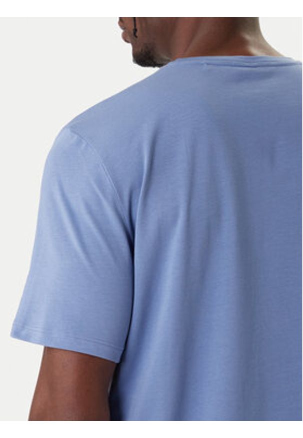 BOSS T-Shirt Mix&Match 50515312 Błękitny Regular Fit. Kolor: niebieski. Materiał: bawełna