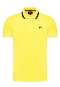 La Martina Polo RMP006 PK001 Żółty Slim Fit. Typ kołnierza: polo. Kolor: żółty #3