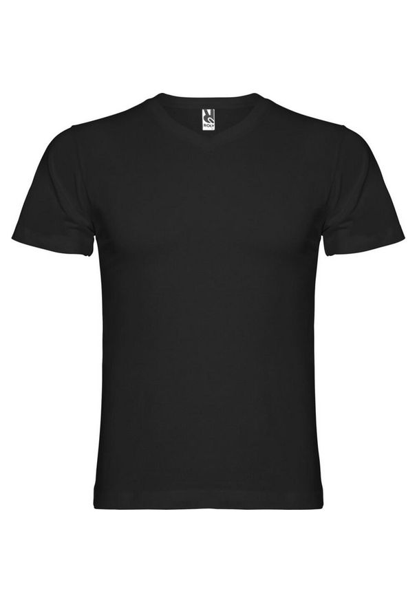 ROLY - Męska Koszulka Samoyedo Z Dekoltem V. Kolor: czarny. Sport: turystyka piesza