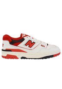 Buty do chodzenia męskie New Balance 550. Kolor: biały, czerwony, wielokolorowy. Sport: turystyka piesza