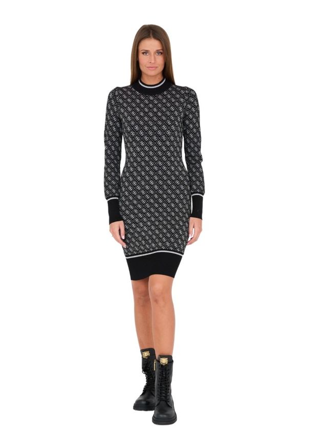 Guess - GUESS Czarna damska sukienka, Rozmiar M. Okazja: na co dzień. Kolor: czarny. Styl: casual
