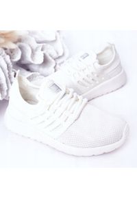 Big-Star - Dziecięce Sportowe Buty Sneakersy Big Star HH374215 Białe. Kolor: biały. Materiał: materiał #6
