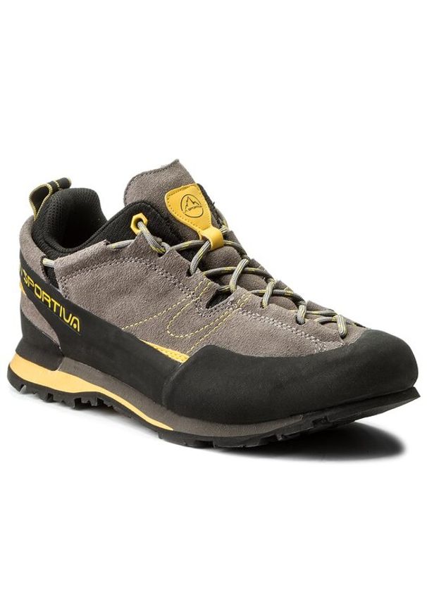 LA SPORTIVA - La Sportiva Trekkingi Boulder X 838GY Szary. Kolor: szary. Materiał: skóra, zamsz. Sport: turystyka piesza