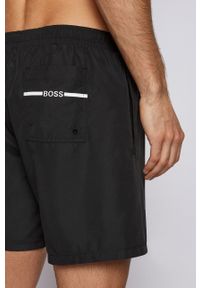 BOSS - Boss Szorty kąpielowe kolor czarny. Kolor: czarny. Materiał: tkanina. Wzór: nadruk #2