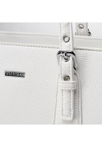 Wittchen - Torebka shopperka z regulowanymi uchwytami. Kolor: biały. Materiał: skórzane. Styl: klasyczny, elegancki #5