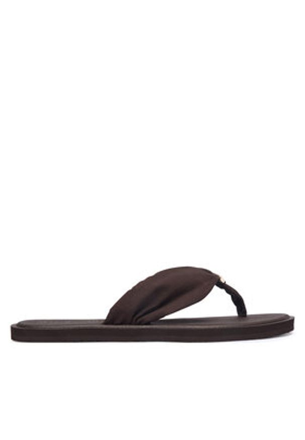 TOMMY HILFIGER - Tommy Hilfiger Japonki Th Scandi Soft Summer Sandal FW0FW09421 Brązowy. Kolor: brązowy. Materiał: materiał