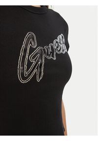 Guess T-Shirt W5RI68 KA0H1 Czarny Regular Fit. Kolor: czarny. Materiał: bawełna