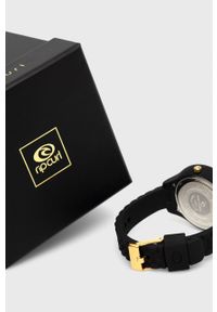 Rip Curl zegarek DELUXE HORIZON damski kolor czarny. Kolor: czarny. Materiał: materiał, tworzywo sztuczne