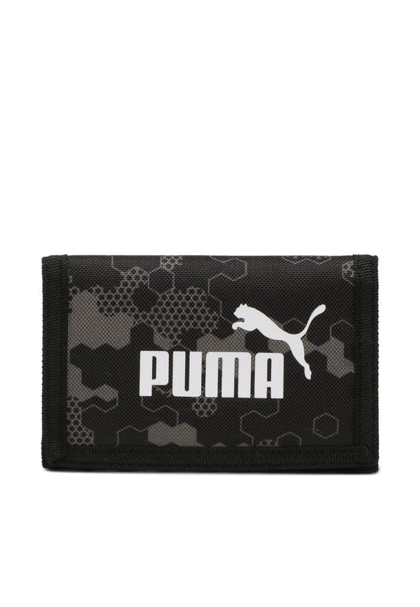 Duży Portfel Męski Puma Phase Aop Wallet 078964 10 Puma Black/Camo Tech Aop. Kolor: czarny. Materiał: materiał