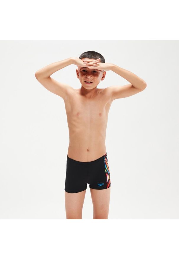 Spodenki kąpielówki dla dzieci Speedo Digital. Kolor: czarny, pomarańczowy, żółty, wielokolorowy. Materiał: poliester