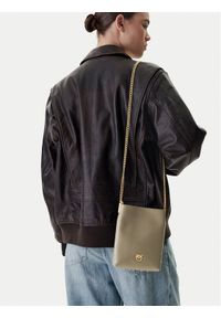 Pinko - PINKO Torebka Flat Satchel AI 25-26 PCPL 105352 A0QO Szary. Kolor: szary. Materiał: skórzane #1