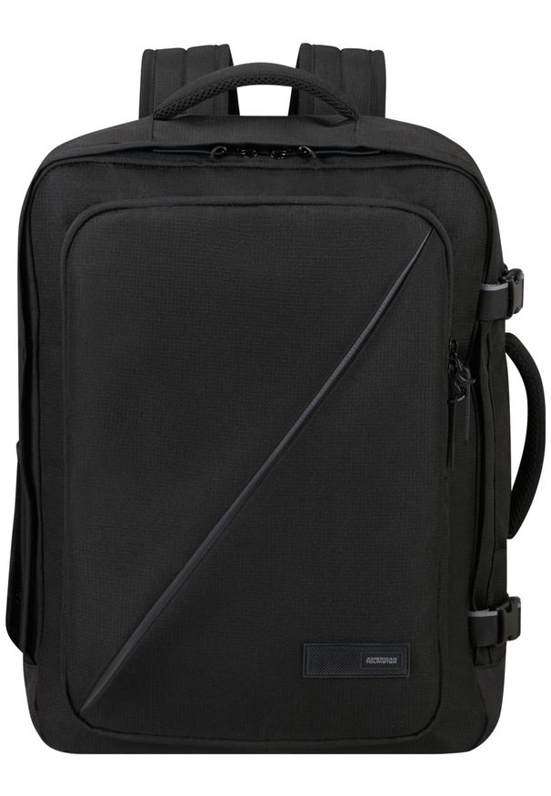 AMERICAN TOURISTER - Plecak American Tourister Take2Cabin M czarny. Kolor: czarny. Materiał: materiał. Styl: biznesowy, elegancki, casual
