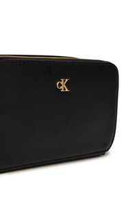 Calvin Klein Jeans Torebka Minimal Mono Camera Bag LV04K1086G Czarny. Kolor: czarny. Materiał: skórzane #5