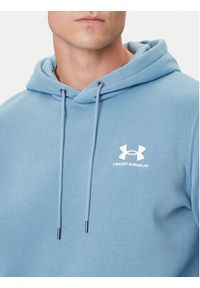 Under Armour Bluza Ua Essential 1373880 Błękitny Loose Fit. Kolor: niebieski. Materiał: bawełna