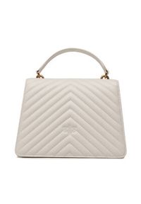 Pinko Torebka Love One Top Handle Classic Ligh PE 23 PLTT 100066 A0GK Biały. Kolor: biały. Materiał: skórzane #2