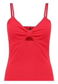only - ONLY Sukienka letnia Janna 15343601 Czerwony Slim Fit. Kolor: czerwony. Materiał: syntetyk, bawełna. Sezon: lato #3