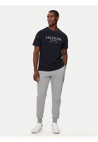 TOMMY HILFIGER - Tommy Hilfiger T-Shirt MW0MW36499 Granatowy Regular Fit. Kolor: niebieski. Materiał: bawełna