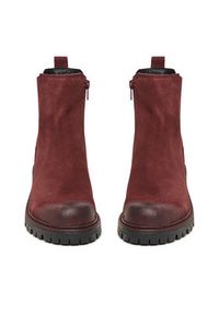 Lasocki Botki CEO-WI16-D-466-02 Bordowy. Kolor: czerwony. Materiał: zamsz, skóra #8