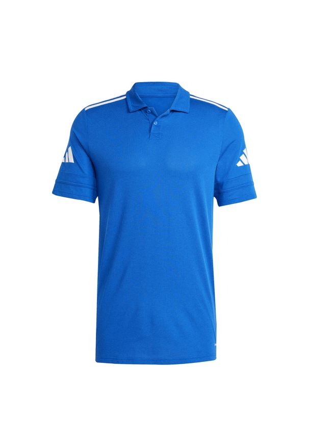 Adidas - Koszulka męska adidas Squadra 25 Polo. Typ kołnierza: polo. Kolor: niebieski, wielokolorowy, biały. Sport: piłka nożna