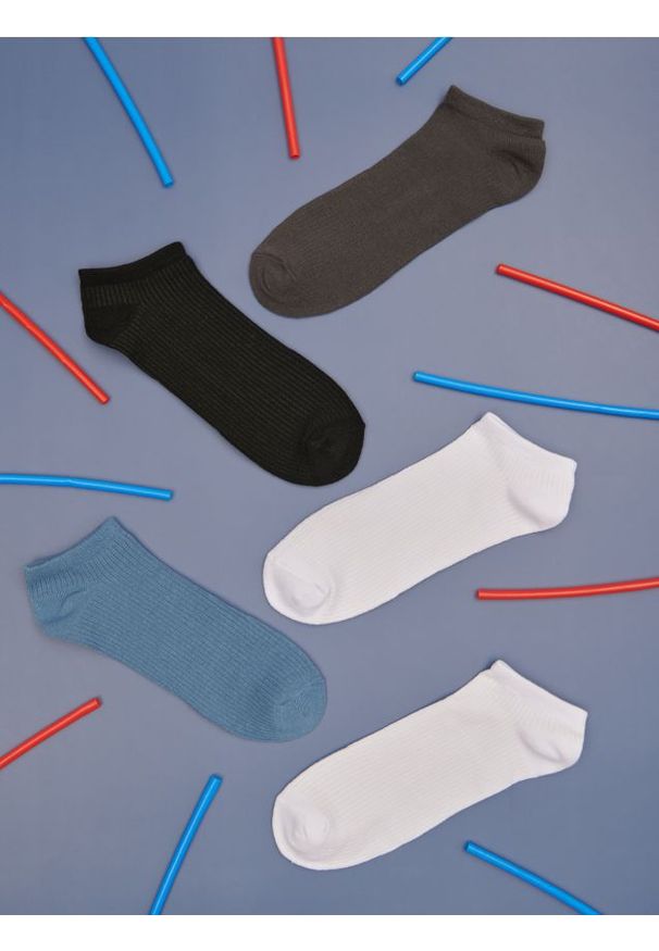 Sinsay - Skarpetki 5 pack - wielobarwny. Materiał: materiał, prążkowany