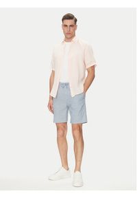 BOSS Szorty materiałowe 50536863 Niebieski Tapered Fit. Kolor: niebieski. Materiał: len, syntetyk #3