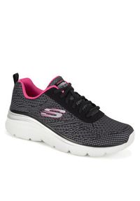 skechers - Skechers Sneakersy FASHION FIT - BOLD BOUNDARIES 12719 BKHP Czarny. Kolor: czarny. Materiał: materiał #2
