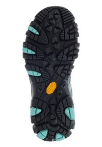 Buty turystyczne damskie Merrell Moab 3 GTX. Kolor: zielony, wielokolorowy, szary. Materiał: skóra. Szerokość cholewki: normalna