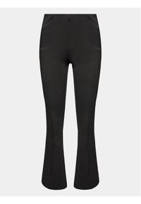 Gina Tricot Spodnie materiałowe 20291 Czarny Regular Fit. Kolor: czarny. Materiał: materiał, syntetyk