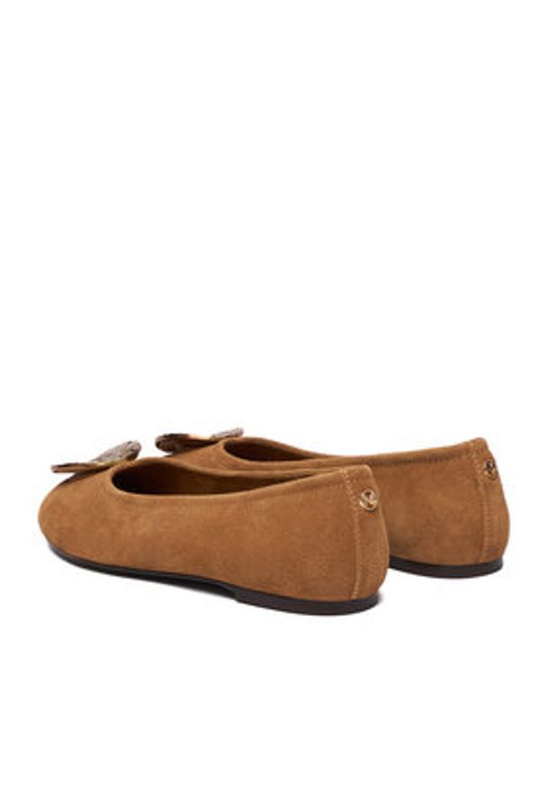 MEXX Baleriny EO-90183-1 Brązowy. Kolor: brązowy. Materiał: skóra, zamsz