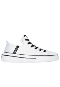 skechers - Buty Skechers Premium Leather Skechers Slip-ins Snoop One OG 251026WBK - białe. Zapięcie: bez zapięcia. Kolor: biały. Materiał: skóra. Szerokość cholewki: normalna. Wzór: aplikacja. Model: Skechers Sport
