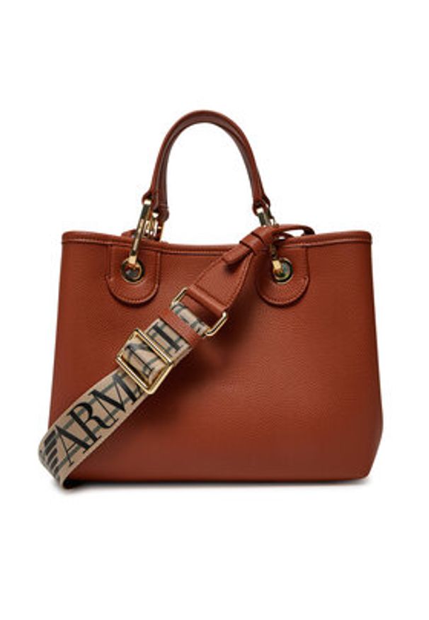 Emporio Armani Torebka EW000361 AF12103 M6030 Brązowy. Kolor: brązowy. Materiał: skórzane