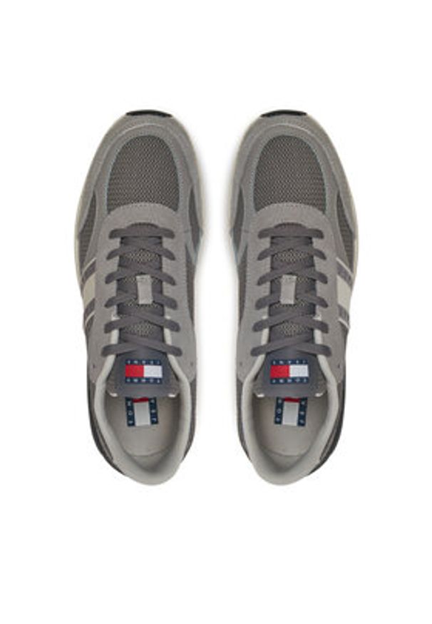 Tommy Jeans Sneakersy Technical Runner Ess EM0EM01537 Szary. Kolor: szary. Materiał: materiał