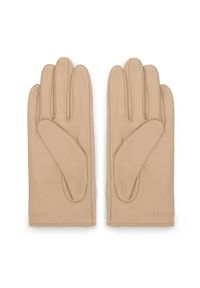 Wittchen - Damskie rękawiczki samochodowe proste. Kolor: beżowy. Materiał: skóra. Sezon: wiosna, jesień. Styl: rockowy, klasyczny, elegancki #4