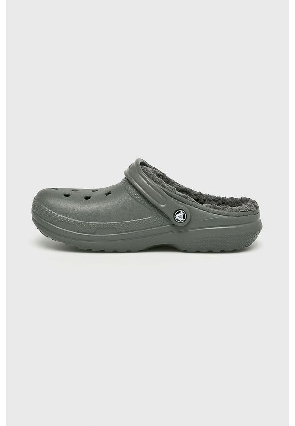 Crocs - Klapki. Kolor: szary. Materiał: guma