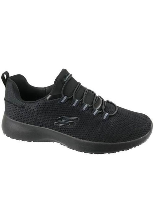 skechers - Buty do chodzenia męskie Skechers Dynamight. Zapięcie: sznurówki. Kolor: czarny. Materiał: syntetyk, tkanina, materiał. Szerokość cholewki: normalna. Sport: turystyka piesza