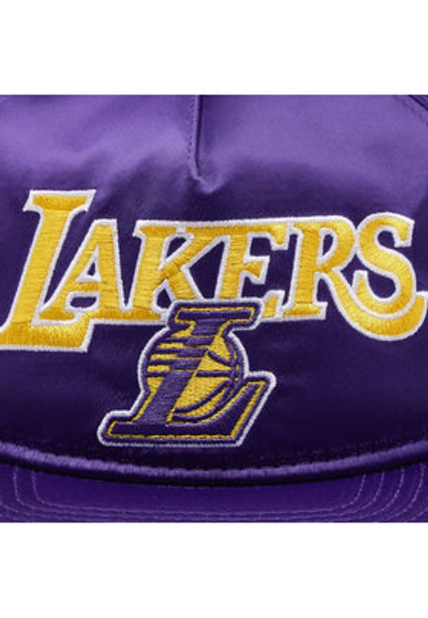 New Era Czapka Nba Patch Retro Golfer Lakers 60364180 Fioletowy. Kolor: fioletowy. Materiał: bawełna, materiał. Styl: retro
