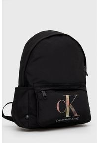 Calvin Klein Jeans - Plecak. Kolor: czarny. Materiał: poliester #4